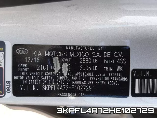 3KPFL4A72HE102729 фото 2