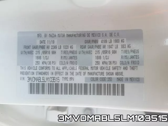 3MVDMABL5LM103515 фото 2