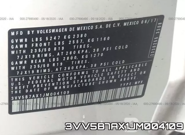3VV5B7AX1JM004109 фото 10