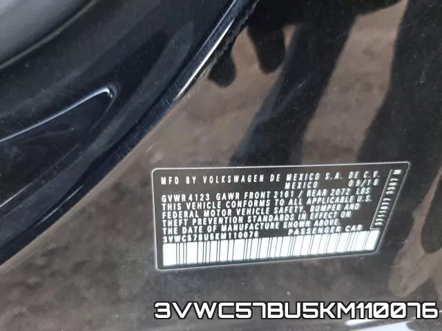 3VWC57BU5KM110076 фото 2