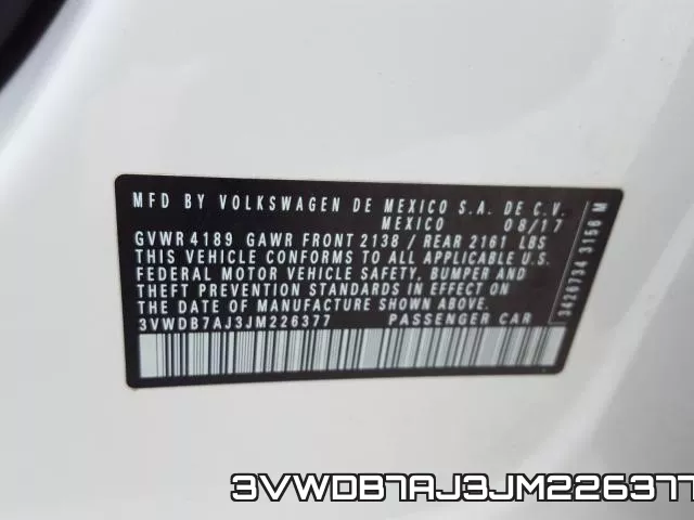 3VWDB7AJ3JM226377 фото 2