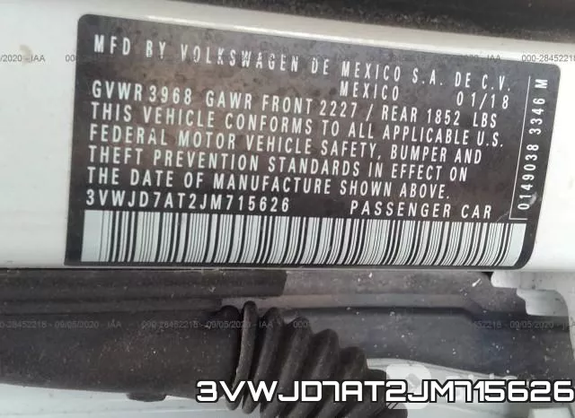 3VWJD7AT2JM715626 фото 9