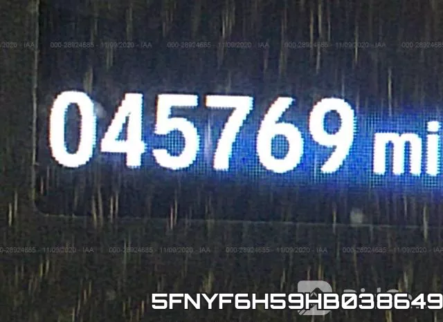 5FNYF6H59HB038649 фото 8