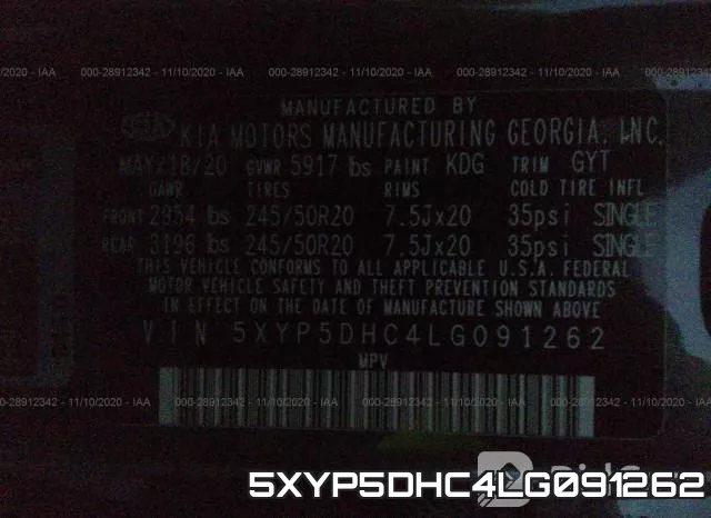 5XYP5DHC4LG091262 фото 10