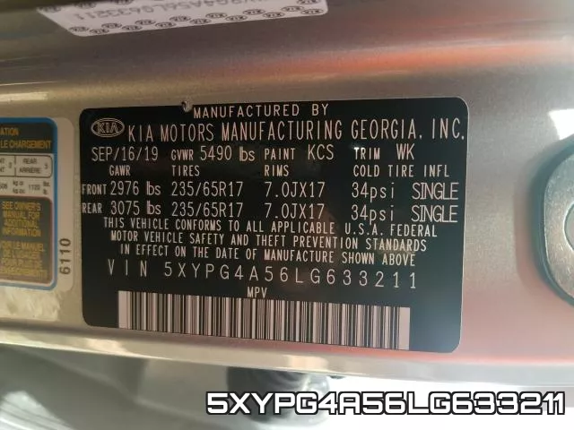 5XYPG4A56LG633211 фото 2