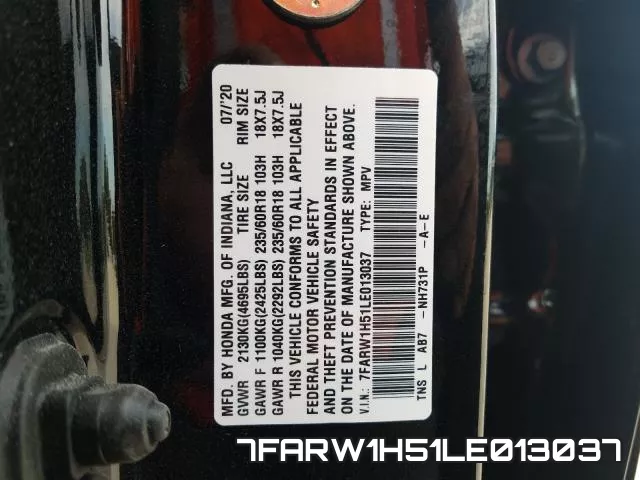 7FARW1H51LE013037 фото 2