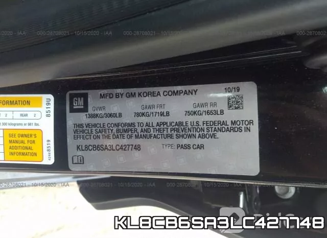 KL8CB6SA3LC427748 фото 9