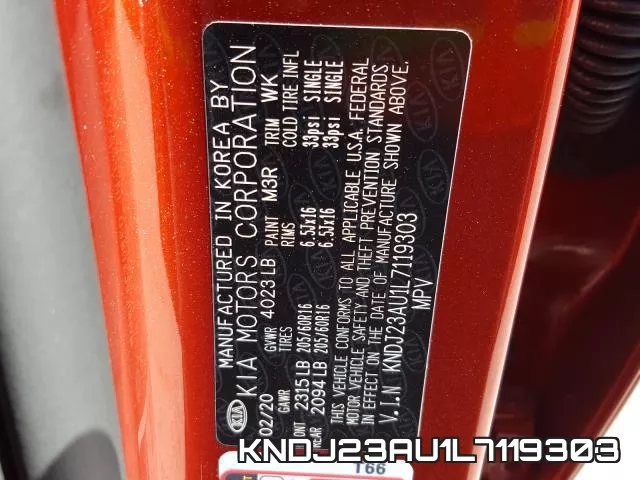 KNDJ23AU1L7119303 фото 2