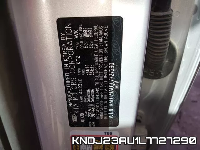 KNDJ23AU1L7727290 фото 2