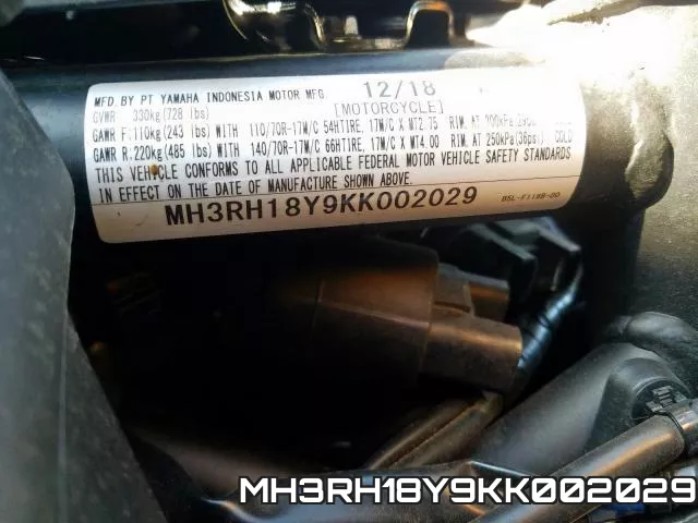 MH3RH18Y9KK002029 фото 2