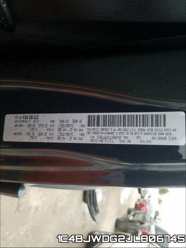 1C4BJWDG2JL806745 фото 2