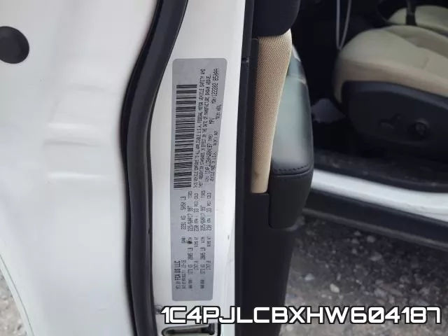 1C4PJLCBXHW604187 фото 2