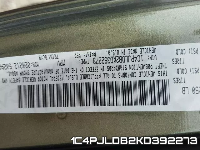 1C4PJLDB2KD392273 фото 2