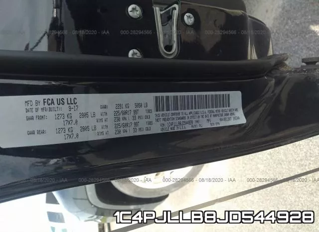 1C4PJLLB8JD544928 фото 10