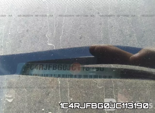 1C4RJFBG0JC113190 фото 10