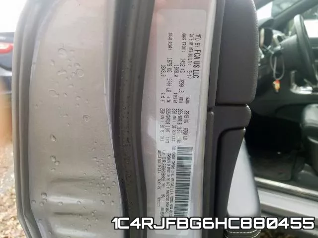 1C4RJFBG6HC880455 фото 2