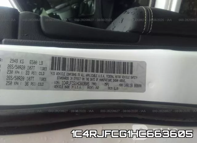 1C4RJFCG1HC663605 фото 10