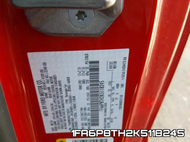 1FA6P8TH2K5118245 фото 2