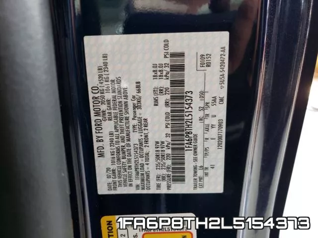 1FA6P8TH2L5154373 фото 2