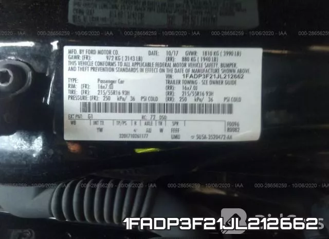 1FADP3F21JL212662 фото 10