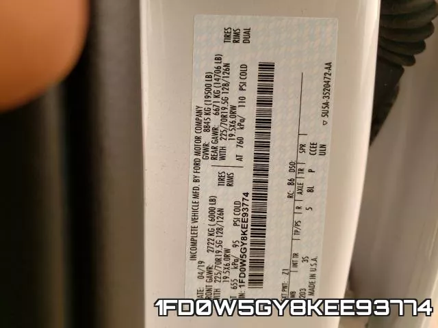1FD0W5GY8KEE93774 фото 2