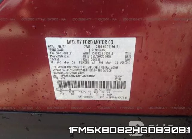 1FM5K8D82HGD83081 фото 10