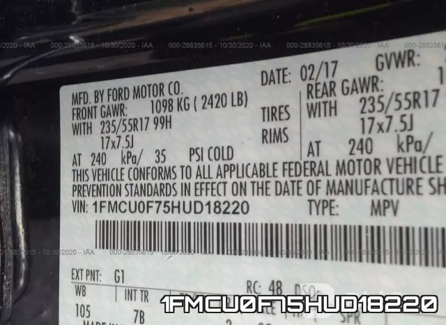 1FMCU0F75HUD18220 фото 10