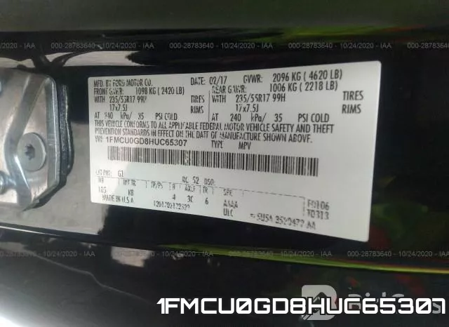 1FMCU0GD8HUC65307 фото 10