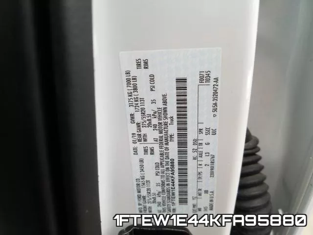 1FTEW1E44KFA95880 фото 2