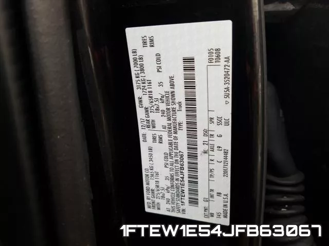 1FTEW1E54JFB63067 фото 2