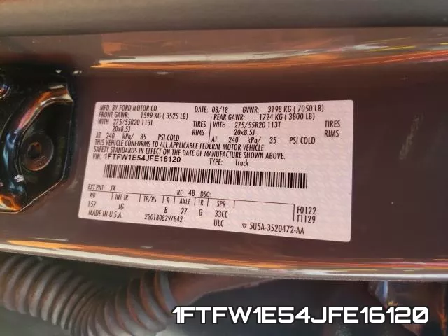 1FTFW1E54JFE16120 фото 2