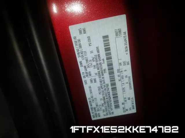 1FTFX1E52KKE74782 фото 2