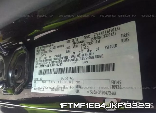 1FTMF1EB4JKF13323 фото 9