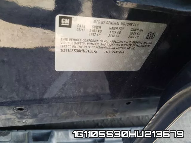 1G1105S30HU213679 фото 2