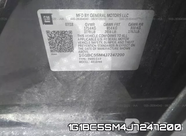 1G1BC5SM4J7247200 фото 10