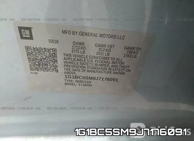 1G1BC5SM9J7176091 фото 10