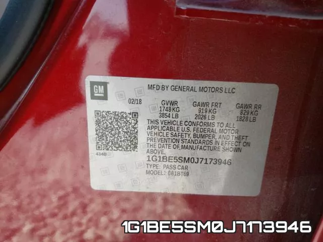1G1BE5SM0J7173946 фото 2