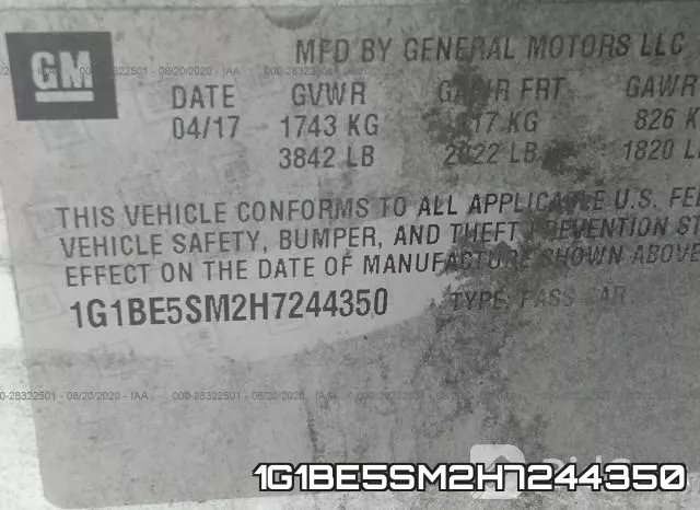 1G1BE5SM2H7244350 фото 10