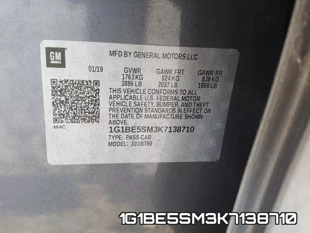 1G1BE5SM3K7138710 фото 2