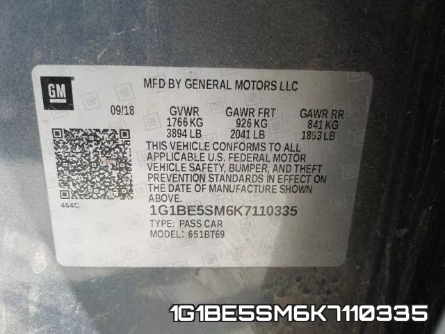1G1BE5SM6K7110335 фото 2