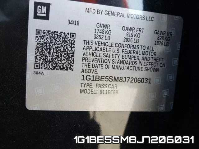 1G1BE5SM8J7206031 фото 2