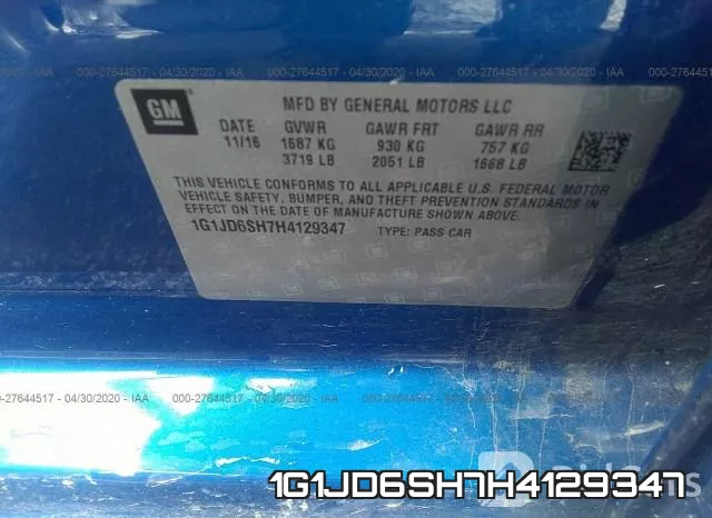 1G1JD6SH7H4129347 фото 10