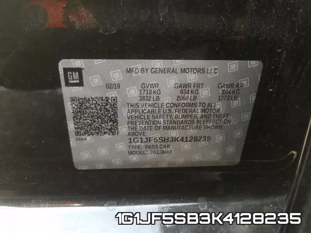 1G1JF5SB3K4128235 фото 2