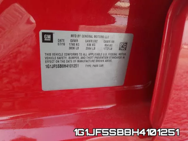 1G1JF5SB8H4101251 фото 2
