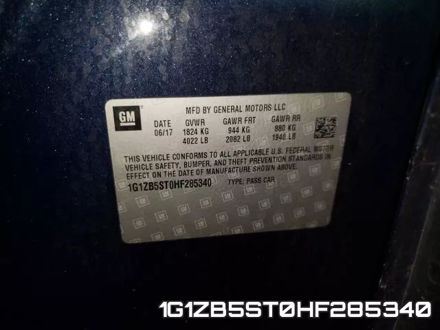 1G1ZB5ST0HF285340 фото 2