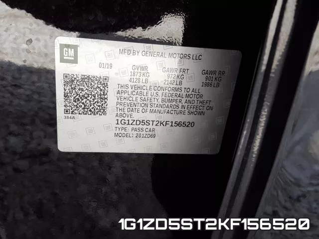 1G1ZD5ST2KF156520 фото 2
