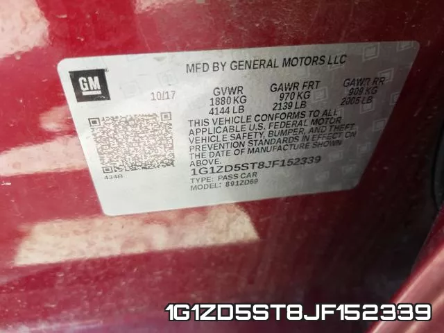 1G1ZD5ST8JF152339 фото 2