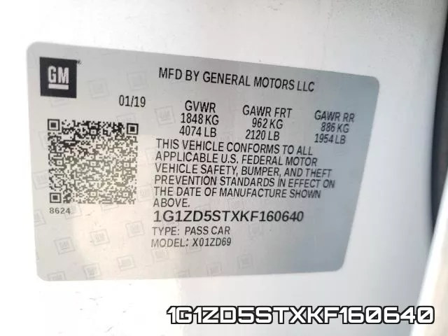 1G1ZD5STXKF160640 фото 2