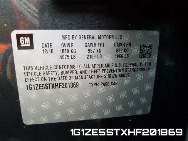 1G1ZE5STXHF201869 фото 2