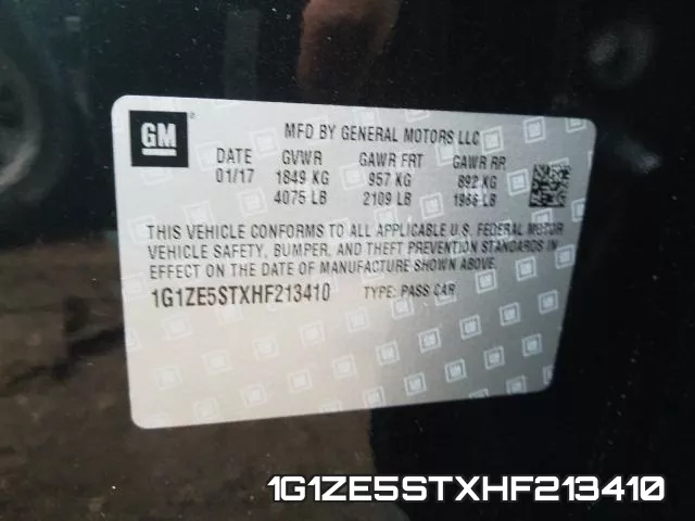 1G1ZE5STXHF213410 фото 2